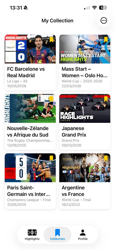 App OFI — resúmenes oficiales de Fórmula 1